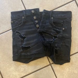 Black AE jean shorts